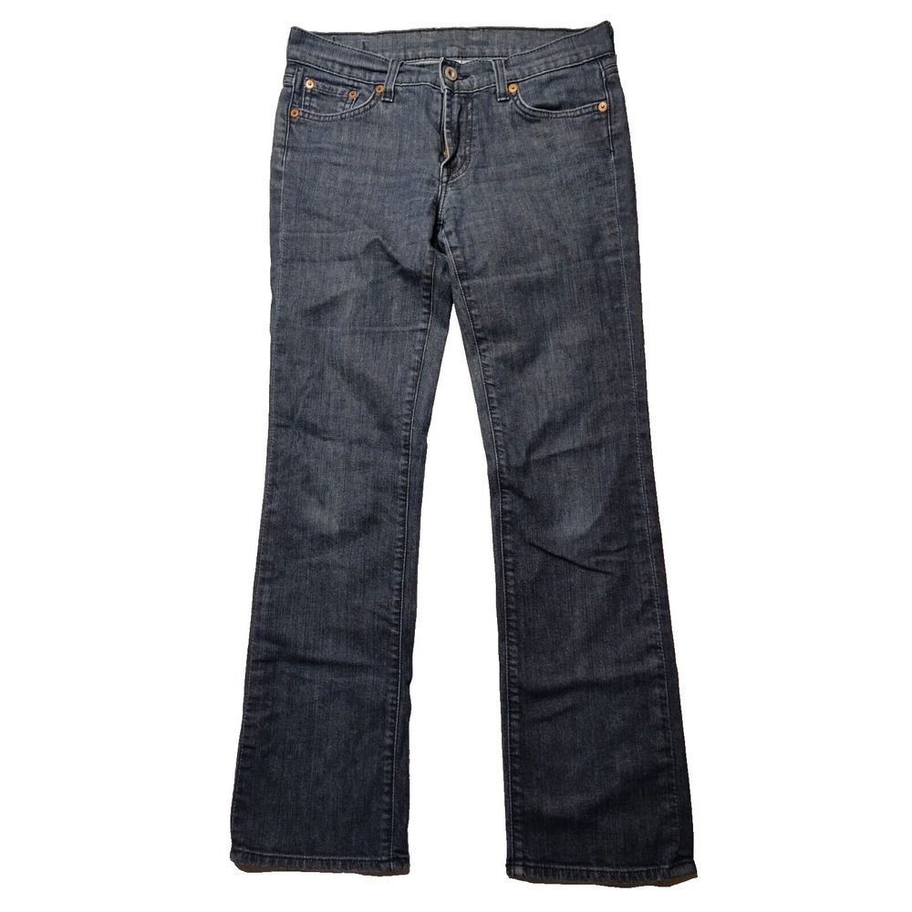 LUCKY BRAND SUNDOWN STRAIGHT Women 4/27 Stretch Denim Blue Jeans Made In USA‎